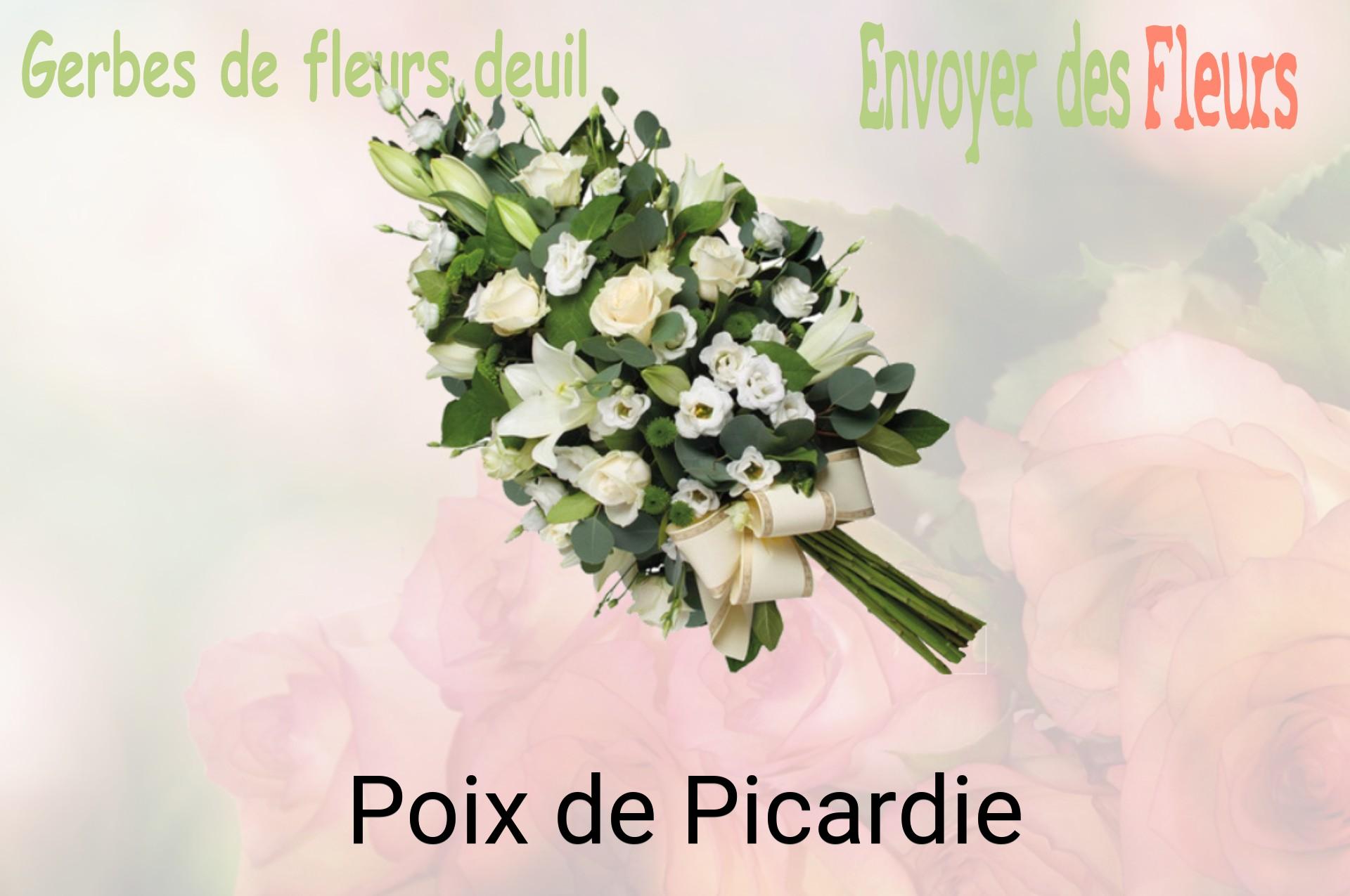 Gerbe de fleurs de deuil livrée à Poix-de-Picardie